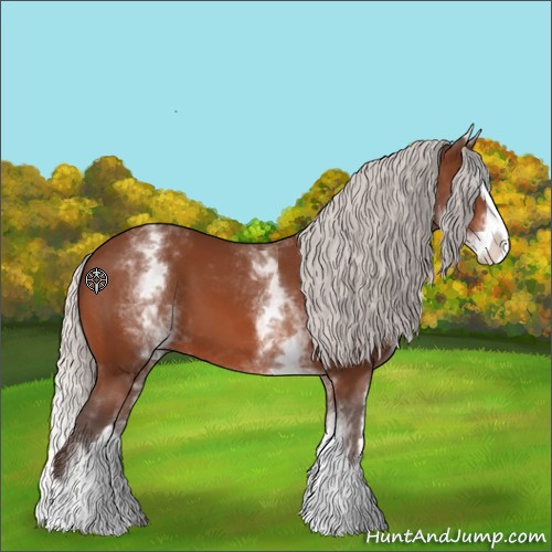 Horse Color:White Spotted Silver Bay Splash 