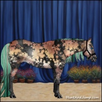 Horse Color:Void Painted White Spotted Silver Buckskin Onyx Splash 