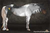 Horse Color:Liver Chestnut Tobiano 