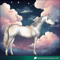 Horse Color:Gray Red Onyx Mushroom 