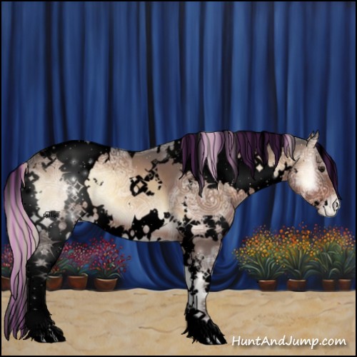 Horse Color:Void Painted White Spotted Silver Brown Ice Onyx Appaloosa 