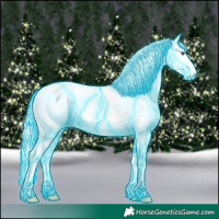 Horse Color:Thunderstruck Watercolor White Spotted Silver Buckskin Chinchilla Pearl Splash Tobiano Rabicano 