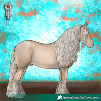 Horse Color:Chocolate Palomino Pearl Rabicano 