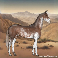 Horse Color:Liver Chestnut Sabino Rabicano 