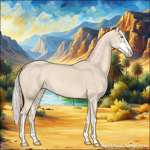 Horse Color:Cremello Sabino