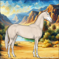 Horse Color:Cremello Sabino 