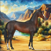 Horse Color:Brown Sabino 