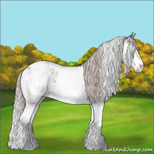 Horse Color:Silver Brown Sabino 
