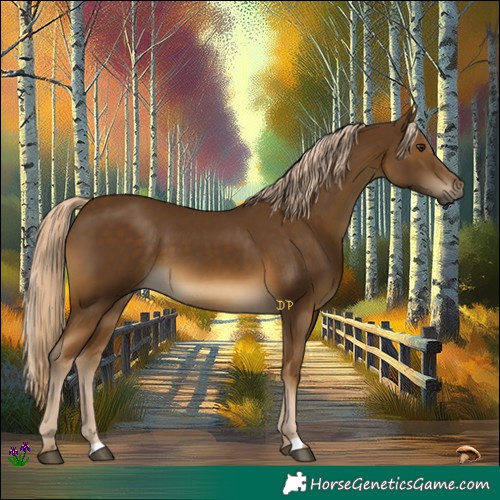 Horse Color:Chocolate Palomino 