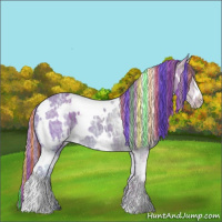 Horse Color:Painted Watercolor White Spotted Liver Chestnut Ice 