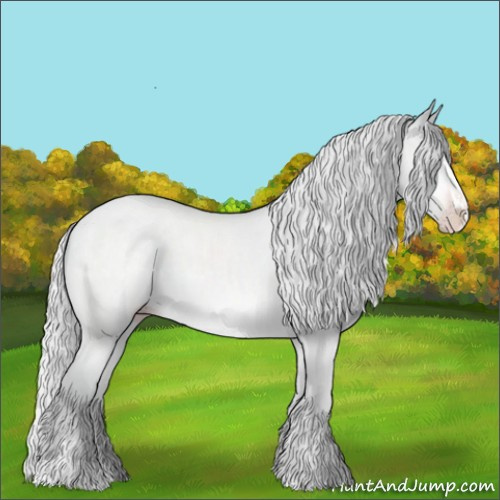 Horse Color:Silver Sable Champagne Chinchilla Sabino 