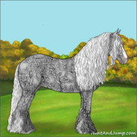 Horse Color:Gold Champagne Chinchilla Ice Sabino 
