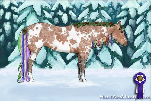 Horse Color:Painted White Spotted Silver Bay Ice