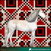 Horse Color:White Spotted Chestnut Mushroom Splash 
