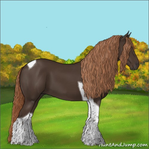 Horse Color:Liver Chestnut Tobiano 