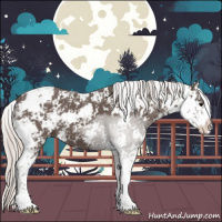 Horse Color:Silver Black Sabino 