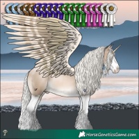 Horse Color:Liver Red Dun Pearl Mushroom Splash 