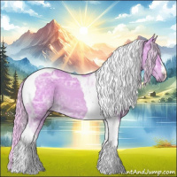 Horse Color:Watercolor Palomino Ice Tobiano 