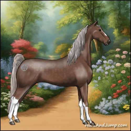 Horse Color:Silver Black 