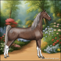 Horse Color:Silver Black 