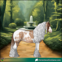 Horse Color:Red Dun Tobiano