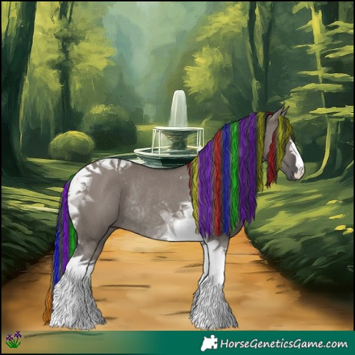 Horse Color:Painted Grullo Tobiano Rabicano 