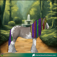 Horse Color:Painted Grullo Tobiano Rabicano 