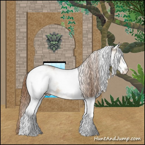 Horse Color:White Spotted Red Dun Tobiano Rabicano 