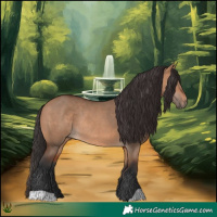 Horse Color:Bay Dun Rabicano 