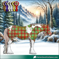 Horse Color:Plaid Silver Brown Splash Tobiano