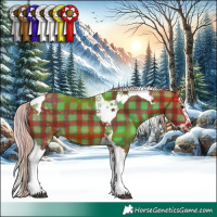 Horse Color:Plaid  Silver Brown Splash Tobiano 