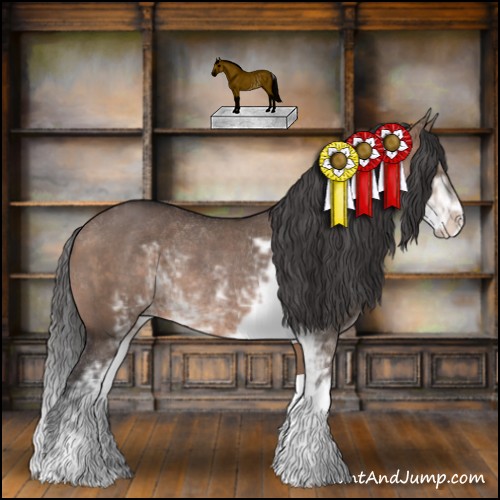 Horse Color:Brown Dun Sabino Rabicano 