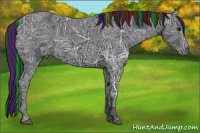 Horse Color:Painted Black Ice