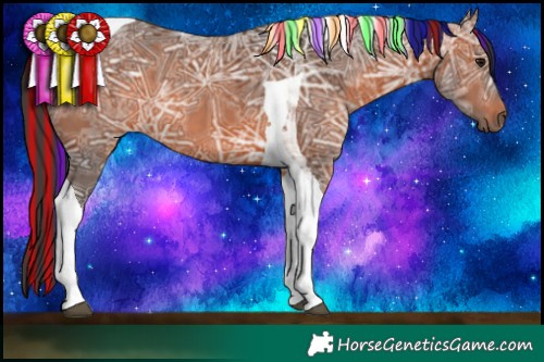 Horse Color:Painted Bay Ice Tobiano 