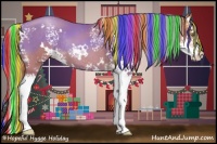 Horse Color:Painted White Spotted Gold Champagne Splash Rabicano 