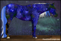 Horse Color:Watercolor White Spotted Bay 