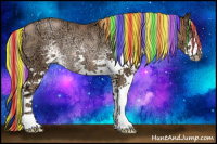 Horse Color:Painted White Spotted Liver Chestnut Ice Pearl Rabicano 