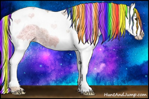 Horse Color:Painted Silver Black Ice Pearl Splash Tobiano