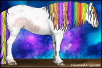 Horse Color:Painted Silver Black Ice Pearl Splash Tobiano