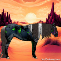 Horse Color:White Spotted Liver Red Onyx Tobiano 