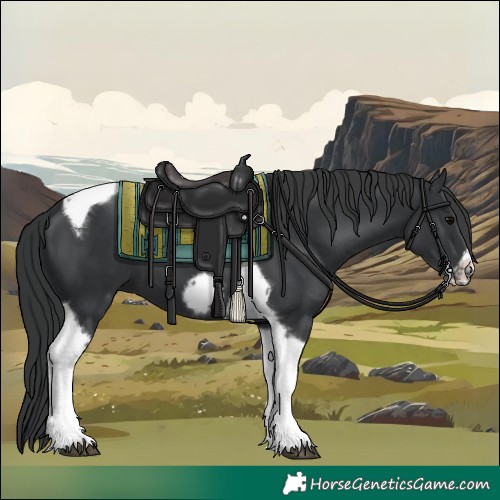 Horse Color:Black Tobiano Frame 