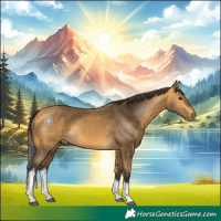 Horse Color:Buckskin Tobiano Rabicano 