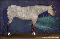 Horse Color:Painted Bay Ice Roan Dun 