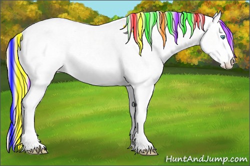 Horse Color:Painted White Spotted Perlino Ice Dun Sabino 