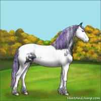 Horse Color:Painted Blue Onyx Ice Sabino Splash Tobiano 