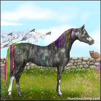 Horse Color:Painted Liver Chestnut Ice Pearl 