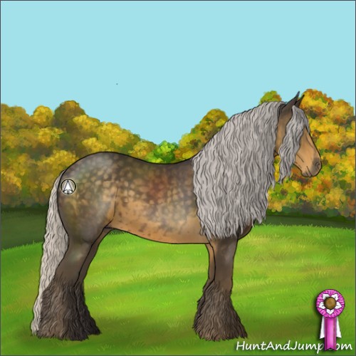 Horse Color:Silver Smoky Black 