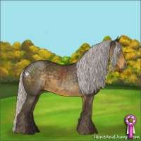 Horse Color:Silver Smoky Black 