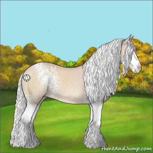 Horse Color:White Spotted Silver Smoky Creme 