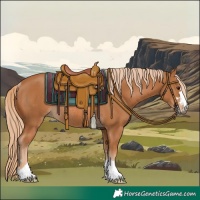 Horse Color:Chestnut Rabicano 